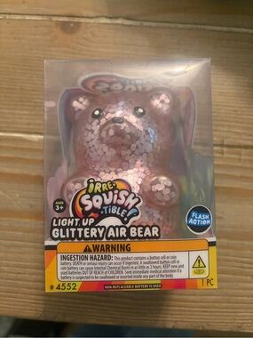 Light-Up Glittery Air Bear - Pink